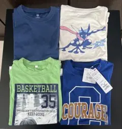 新品あり　男の子　140cm半袖Tシャツ4点セット　ユニクロ　イオン