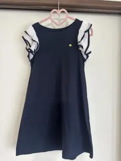 kate spade ネイビー フリル ワンピース 120