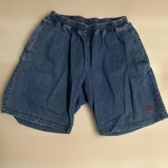 デニム ショートパンツ ウエストゴム インディゴのサムネイル