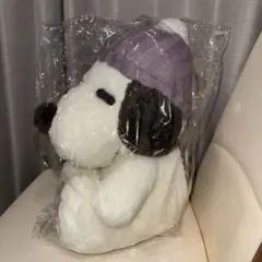 ウィンタースヌーピー ぬいぐるみ　ニット帽