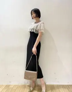 ラグナムーン ドットチュールワンピース