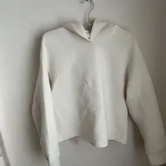 UNIQLO アイボリー フード付きパーカー S