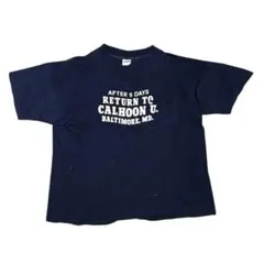 Champion 70s バータグ ポケ Tシャツ XL ネイビー 4段 USA