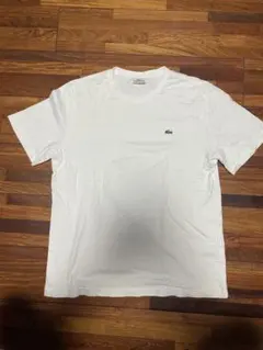 Lacoste ホワイト Tシャツ TH062E中古品サイズ5