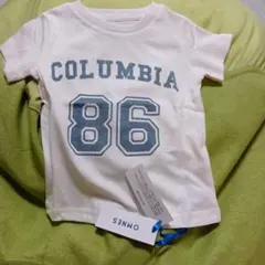 OMNES COLUMBIA 86 プリントTシャツ 100cm　ホワイト　新品のサムネイル
