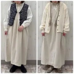 サマンサモスモス 前後2WAYジャンパースカート スカート ライトベージュ F