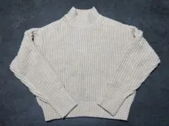 UNIQLO ベージュ 長袖ニットセーター M