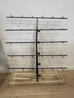 イベント マルシェ ディスプレイスタンド 可動式フック付き アクセサリー什器