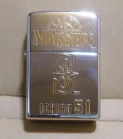 MLB イチロー シアトルマリナーズ Zippo 2001年 シリアルNOあり MLB イチロー シアトルマリナーズ Zippo 2001年 シリアルNOあり