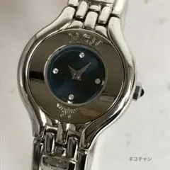 MCM エムシーエム 時計 腕時計 クォーツ ブルー 青 文字盤 ラインストーンのサムネイル