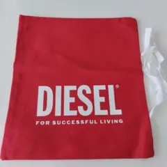 DIESEL　ラッピング袋　赤　ショッパーのサムネイル