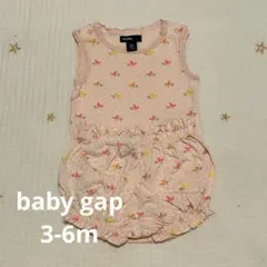 babygapピンクロンパース、ブルマセット