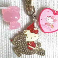 ハローキティ キーホルダー チャーム 3点 サンタキティ サンリオ クリスマス