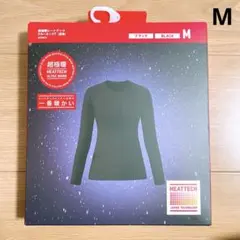 ヒートテックウルトラウォームクルーネックT♡超極暖　M ブラック