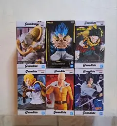 フィギュアまとめ売り グランディスタ ドラゴンボール ナルト ワンピース 6体