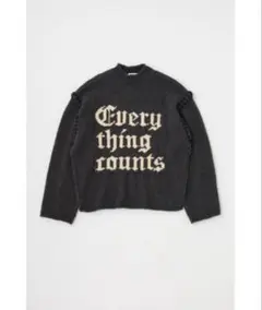 【ライトブラックWEB限定カラー】KNITTED WORDS セーターのサムネイル