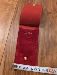 Cartier スエード調 ジュエリーポーチ レッドのサムネイル