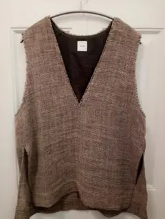 Spick & Span リネンツイードベスト