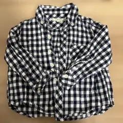 SHIPS 長袖　チェックシャツ　厚手　90cm