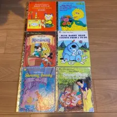 絵本　英語　ディズニー　ゴールデン　6冊セット　ヴィンテージ　1980-90年代