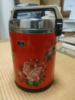 象印 ZOJIRUSHI 魔法瓶 保温ジャー 花柄 保温器 ジャー幸 昭和レトロ