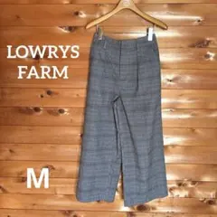 LOWRYS FARM ローリーズファーム　M ワイドパンツ チェック柄