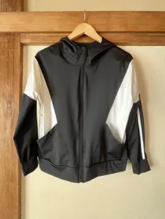 上下トレーニングウェアセット ブラック/ホワイト