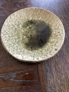 陶器の皿 脚付き　盛り皿　作家