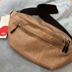 新品☆撥水！2way推しウエストポーチ！ WCJ ボディバッグ ブラウン F 新品☆撥水！2way推しウエストポーチ！ WCJ ボディバッグ ブラウン F