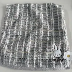 ミッフィー タオル グレー