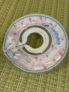 Swimava うきわ首リング フラミンゴ柄