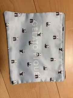 GELATO PIQUE パンダ柄ポーチ 水色