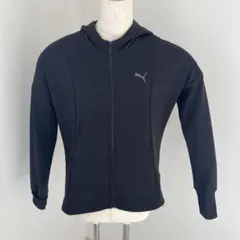 PUMA ブラック フルジップ パーカー
