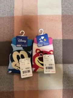【新品】ディズニー 13〜18㎝ クルーソックス 2足セット