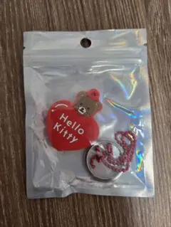 Hello Kitty ハート型キーホルダー ハローキティ　ラバーキーカバー