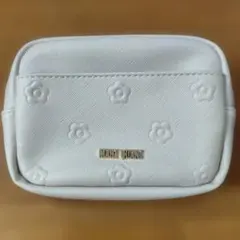 マリークワント　MARY QUANT シンプルエンボスデイジーミニポーチ