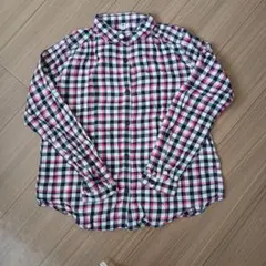 【メルカリ市価格】ユニクロ 150 女の子 チェック 長袖 シャツ ブラウス