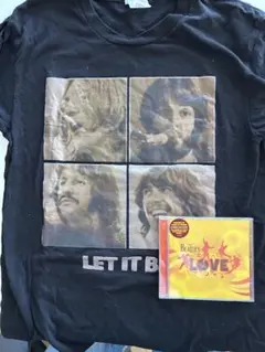 値下げThe Beatles LET IT BE Tシャツ ブラックとCD