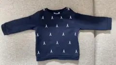 jacadi ジャカディ　エッフェル塔プリントトレーナー１８M