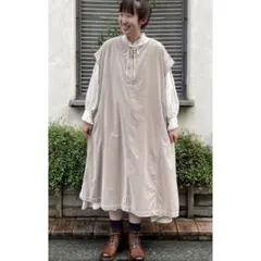 ネストローブ︎♥︎リネン起毛フレンチワンピース