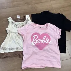 バービー Tシャツ 5T/6 & Peach & Cream トップス 120のサムネイル