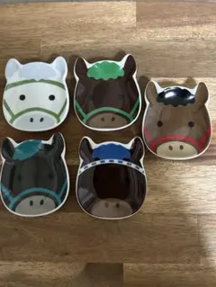 seria競走馬プレートカラフルダービー豆皿