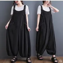 大きいサイズ　レディース　春夏　サロペット　パンツ　オーバーオール