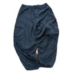 ブラック ワイドパンツ サイドポケット付き　ビッグサイズ　GU カーゴパンツ