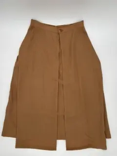 Y's ワイズ コットンリネン ロングスカート グレー ヨウジヤマモト