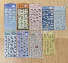 ぷくっとシール サンリオ ９枚セット ダイソー②のサムネイル