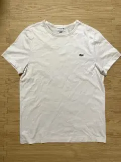 LACOSTE Tシャツ ワンポイントロゴ 白 半袖 S