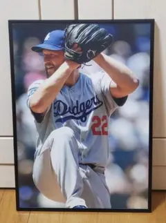 LAドジャースカーショーMLB！A3サイズポスターフレーム付き①
