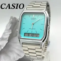 【未使用級】CASIO AQ-230A-2A2 ティファニーブルー 腕時計