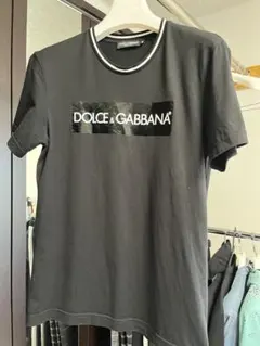 DOLCE&GABBANA ハート刺繍 ロゴTシャツ 黒 52 - メルカリ